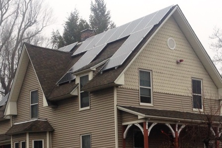 A residential roof-top solar project in Worcester