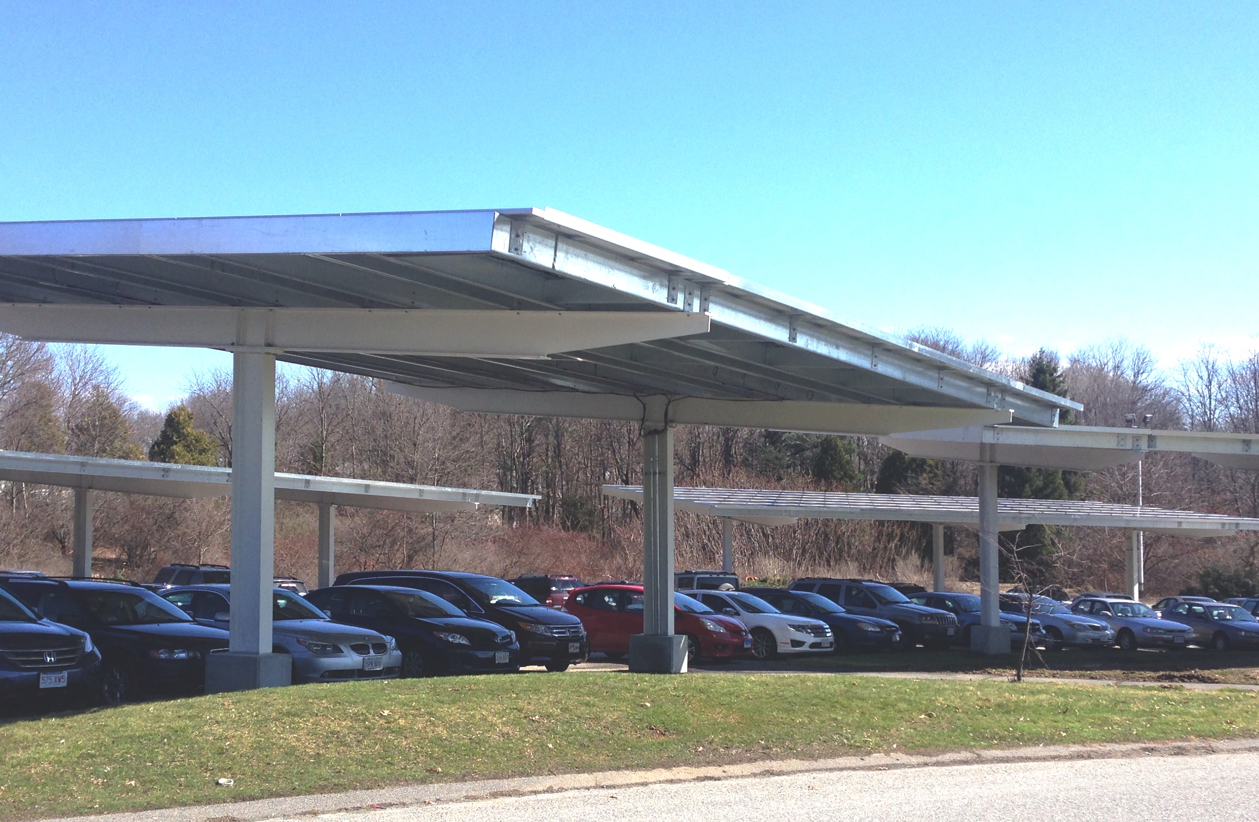 Burncoat High School's solar carport