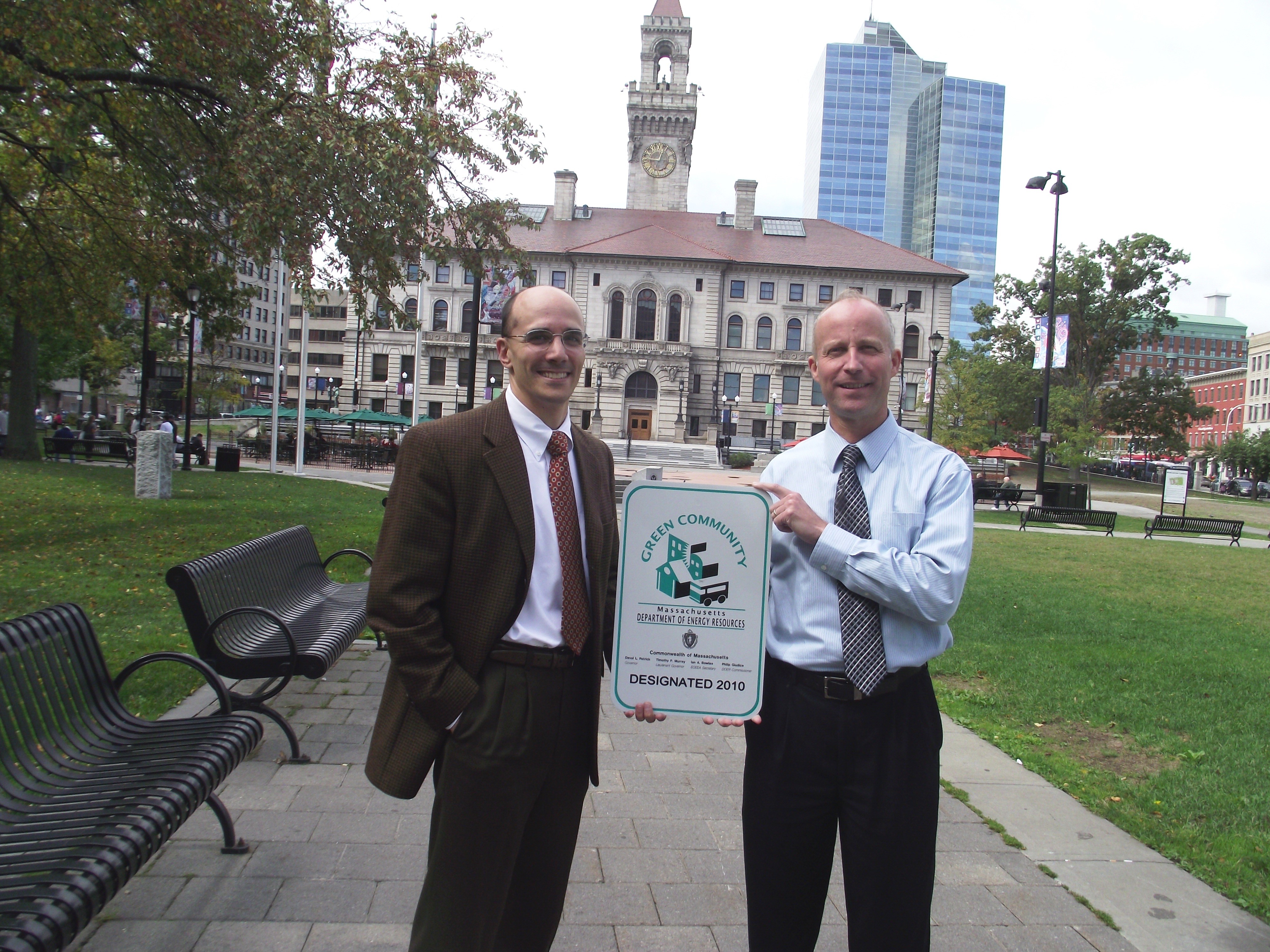 Worcester staff that worked on the city's Green Community designation